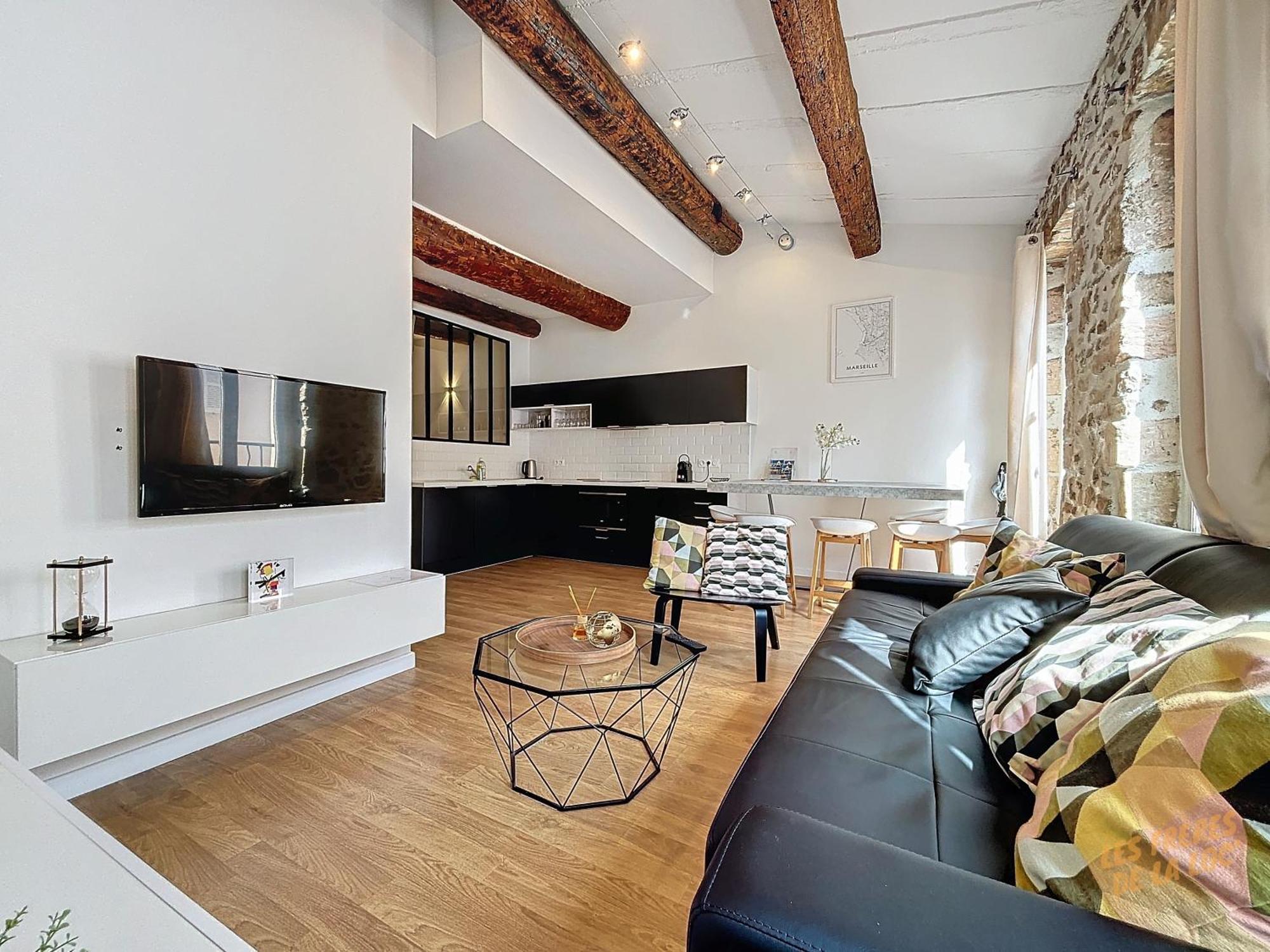 Charmant Appartement Au Vieux-Port - Climatisation - Les Freres De La Loc' Marseille Eksteriør bilde